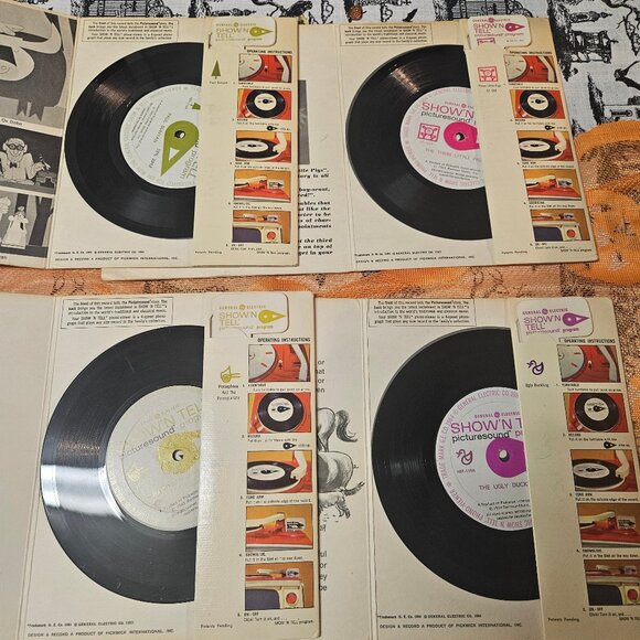 GE General Electric Show'N Tell Records & Slides Picture Sound Childen's Stories - Picture 4 of 12